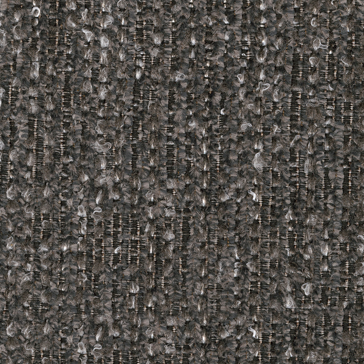 Ottoman en tissu gris étain - Gardiner