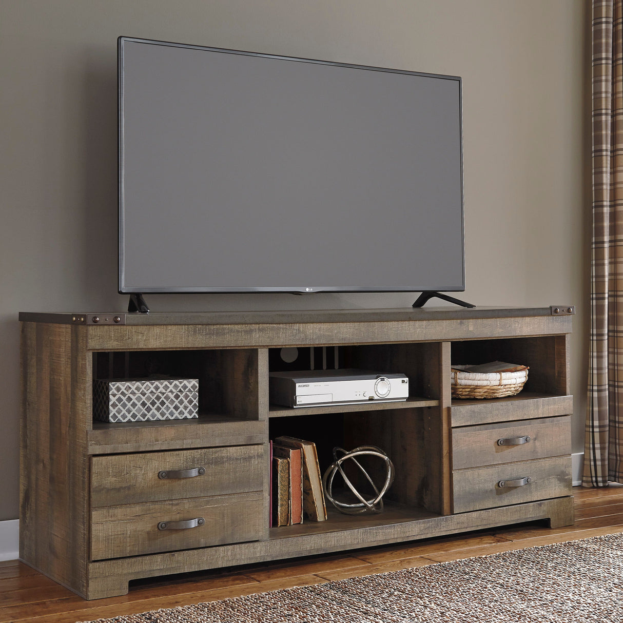 Meuble de télévision avec option de foyer électrique - Trinell