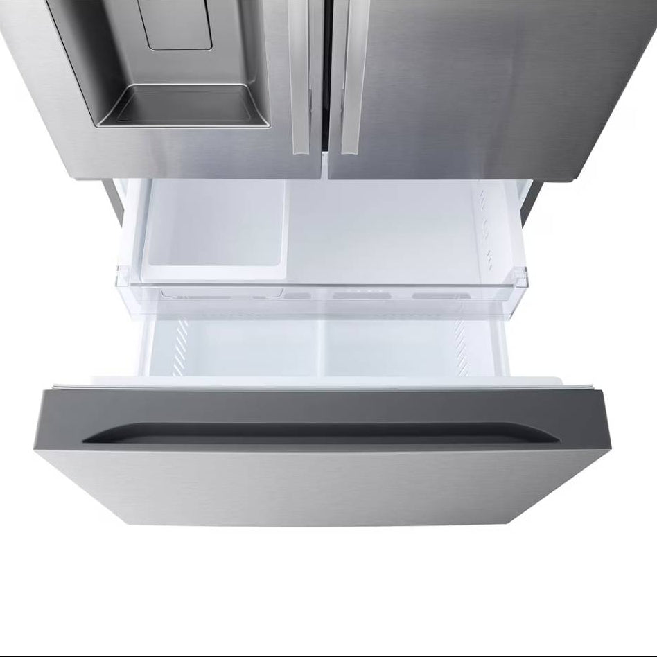 Réfrigérateur à portes françaises 33 po, 25 pi³ Inox avec Distributeur d'eau/glaçons et Wi-Fi