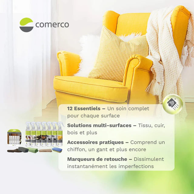 Ensemble d'entretien complet pour mobilier - 12 produits