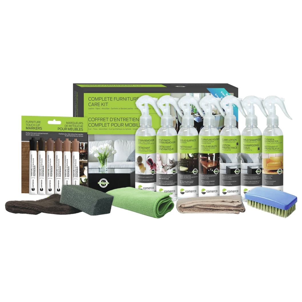Ensemble d'entretien complet pour mobilier - 12 produits