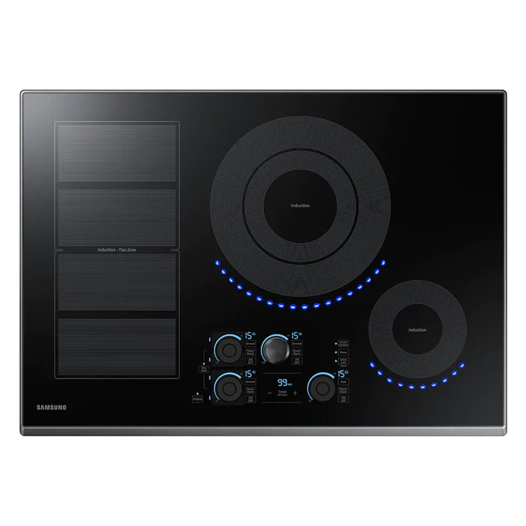 Plaque de cuisson à induction 30 po à 4 zones Noir - Double brûleur de 4800 W