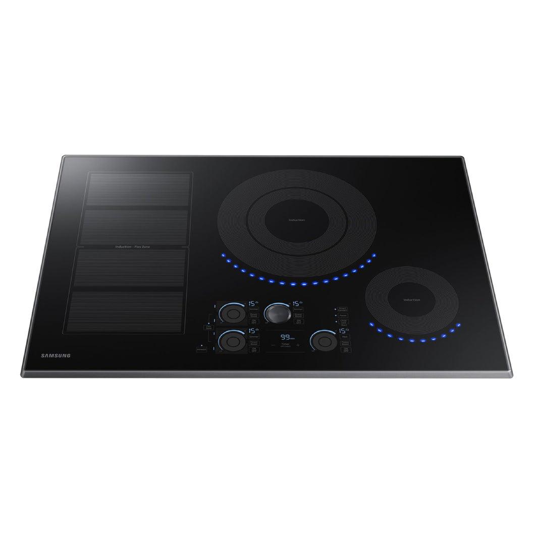 Plaque de cuisson à induction 30 po à 4 zones Noir - Double brûleur de 4800 W