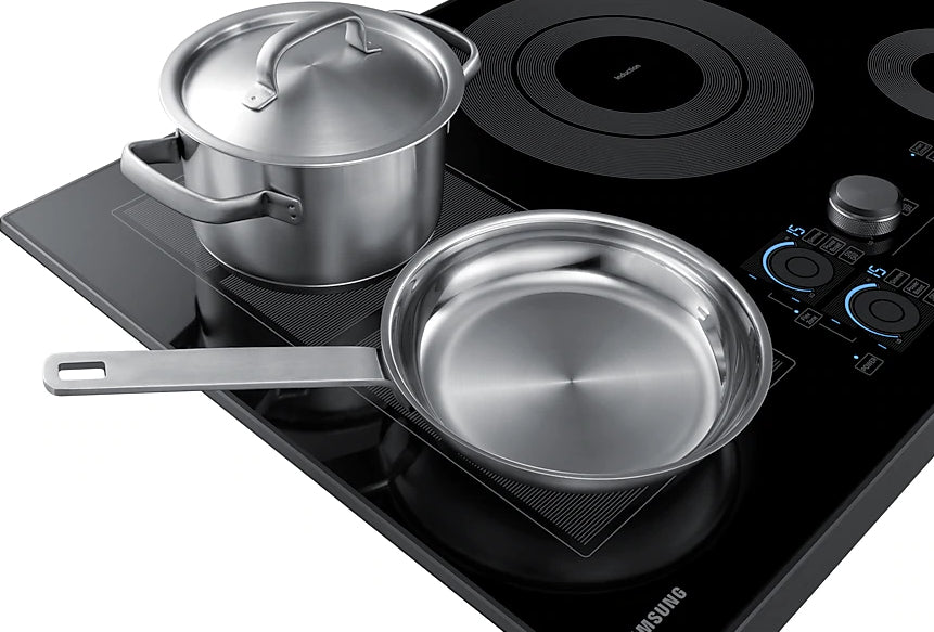 Plaque de cuisson à induction 30 po à 4 zones Noir - Double brûleur de 4800 W