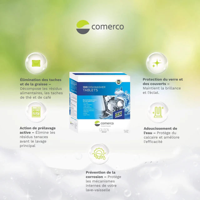 Détergent pour lave-vaisselle Oxy Puissance Extrême - 100 pastilles