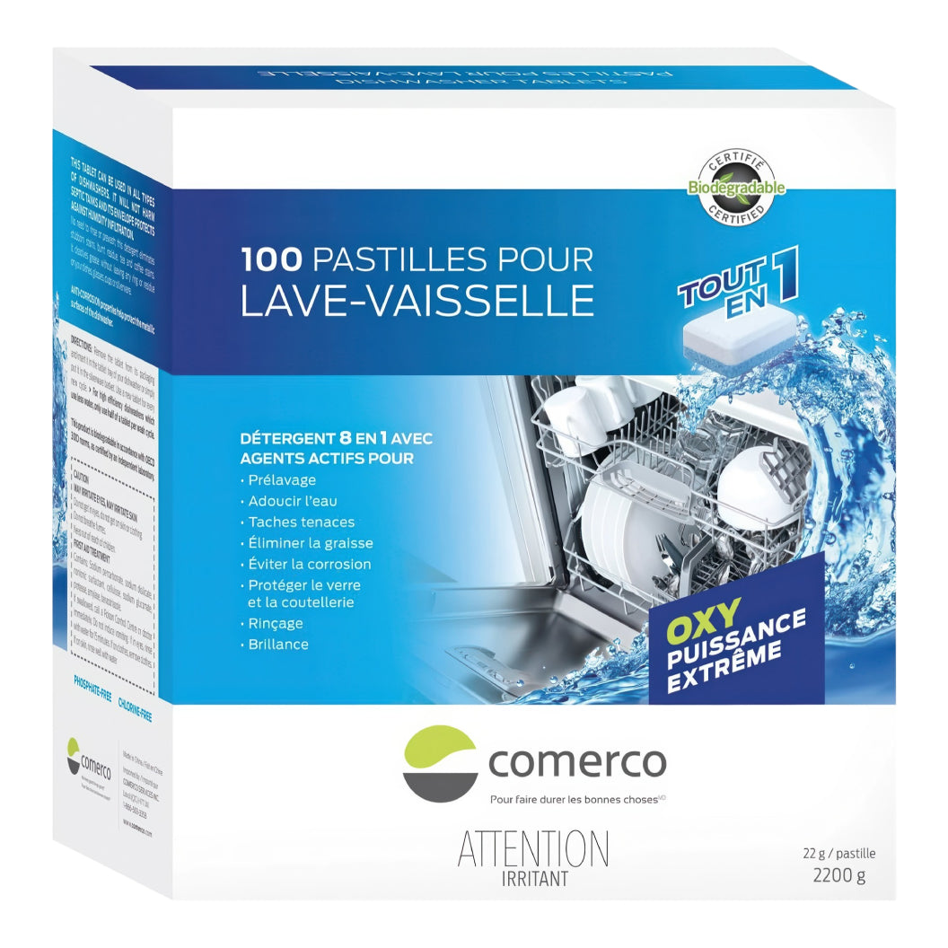 Détergent pour lave-vaisselle Oxy Puissance Extrême - 100 pastilles