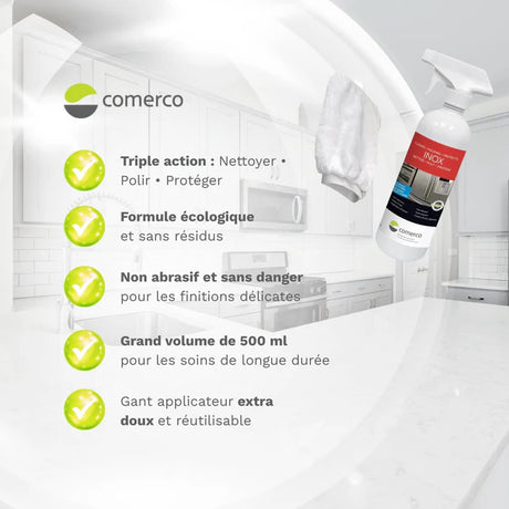 Ensemble d'entretien pour acier inoxydable - 500 ml