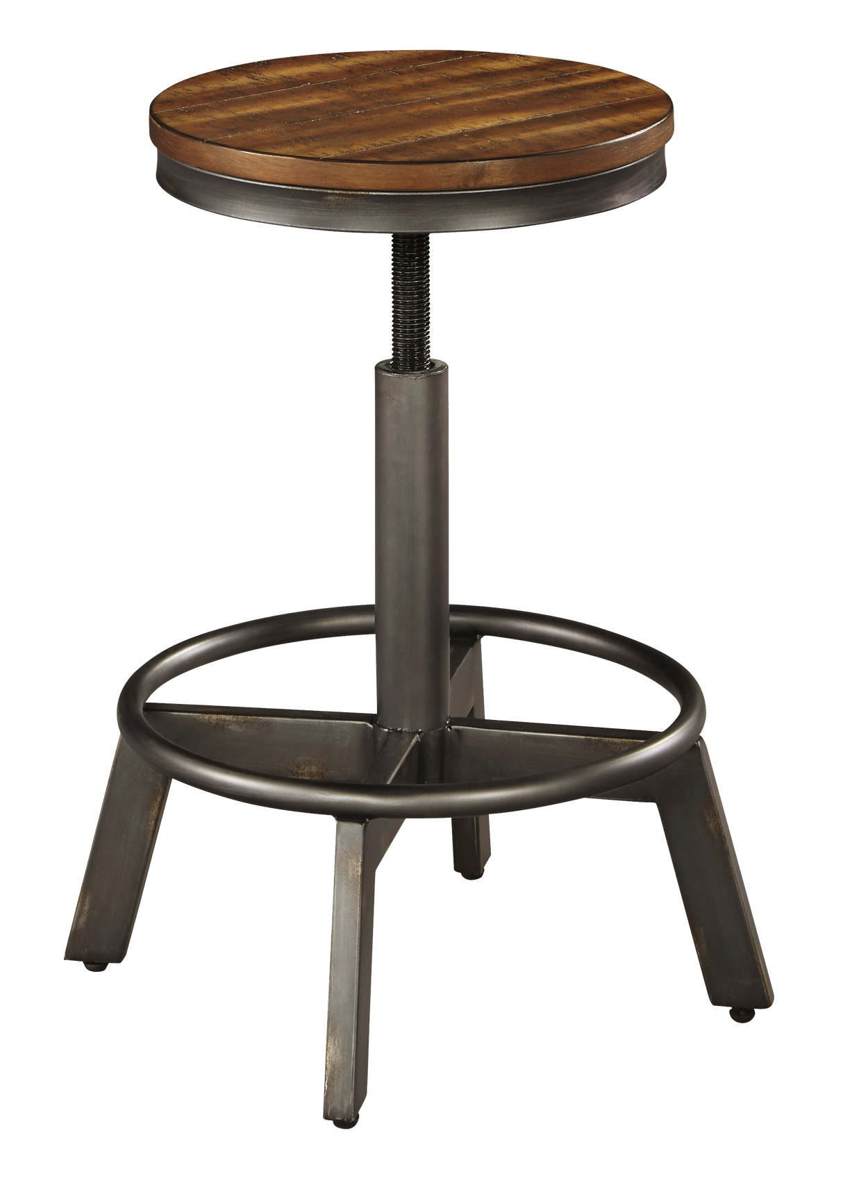 Ensemble de 2 tabourets de bar pivotants et réglables en hauteur - Torjin