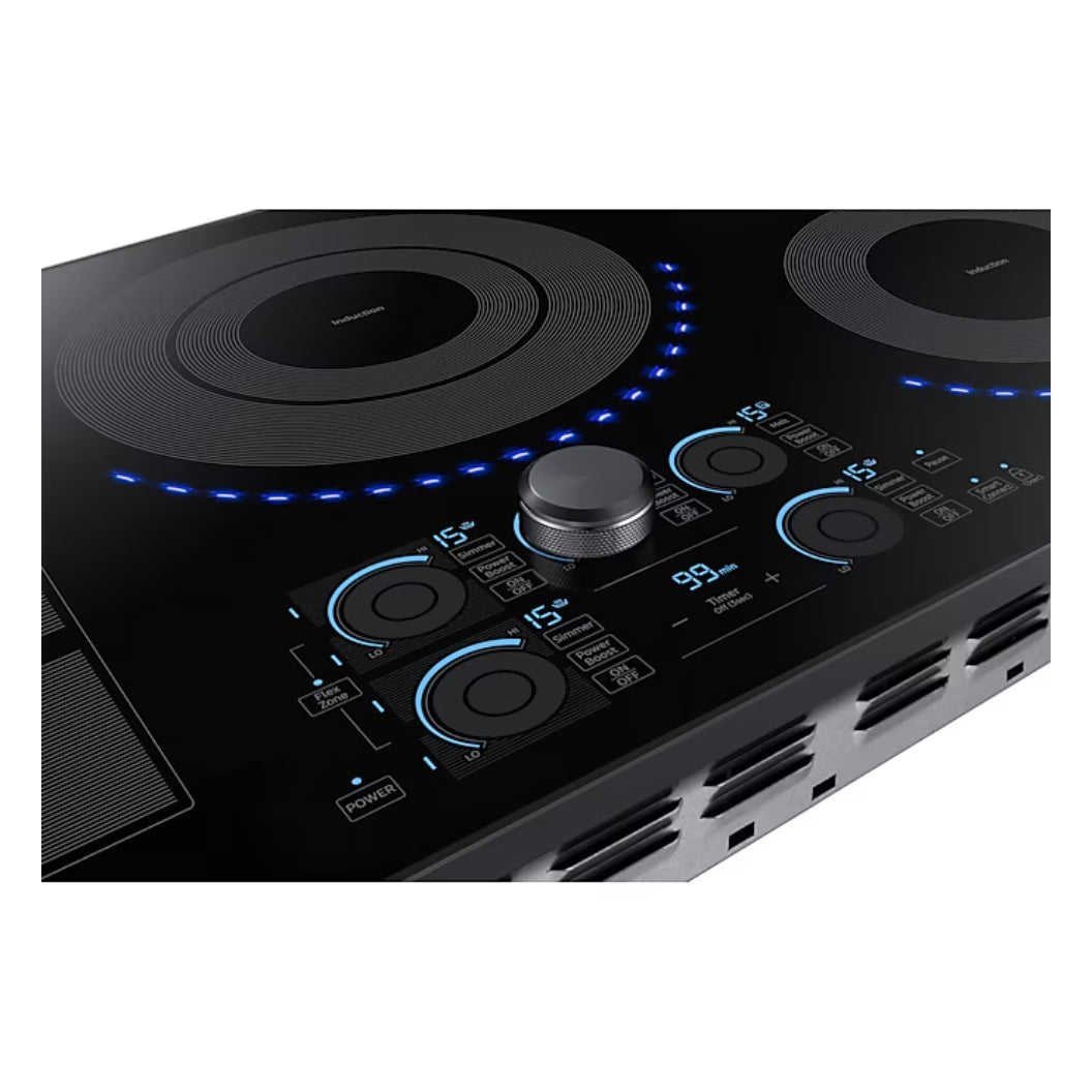 Plaque de cuisson à induction 36 po à 5 zones Noir - Éléments Power Boost et Flex Zone