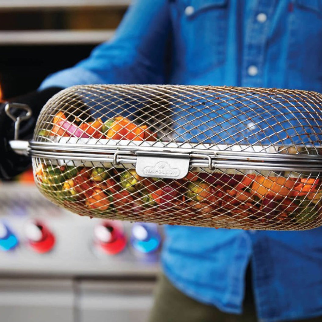 Panier pour rôtissoire en acier inoxydable