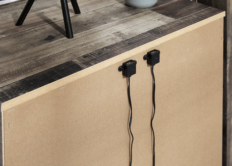 Table de chevet Gris en bois - Derekson