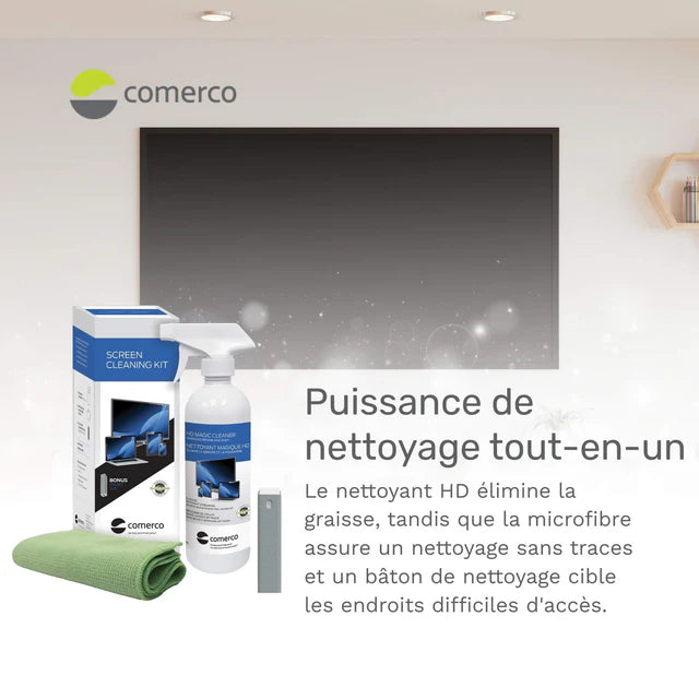 Ensemble de nettoyage pour écran - 500 ml avec bâtonnet 15 ml