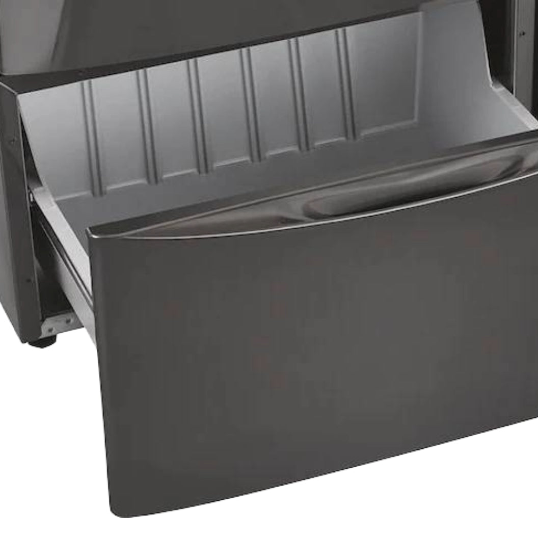 Piédestal Luxury-Glide® titane avec tiroir de rangement spacieux