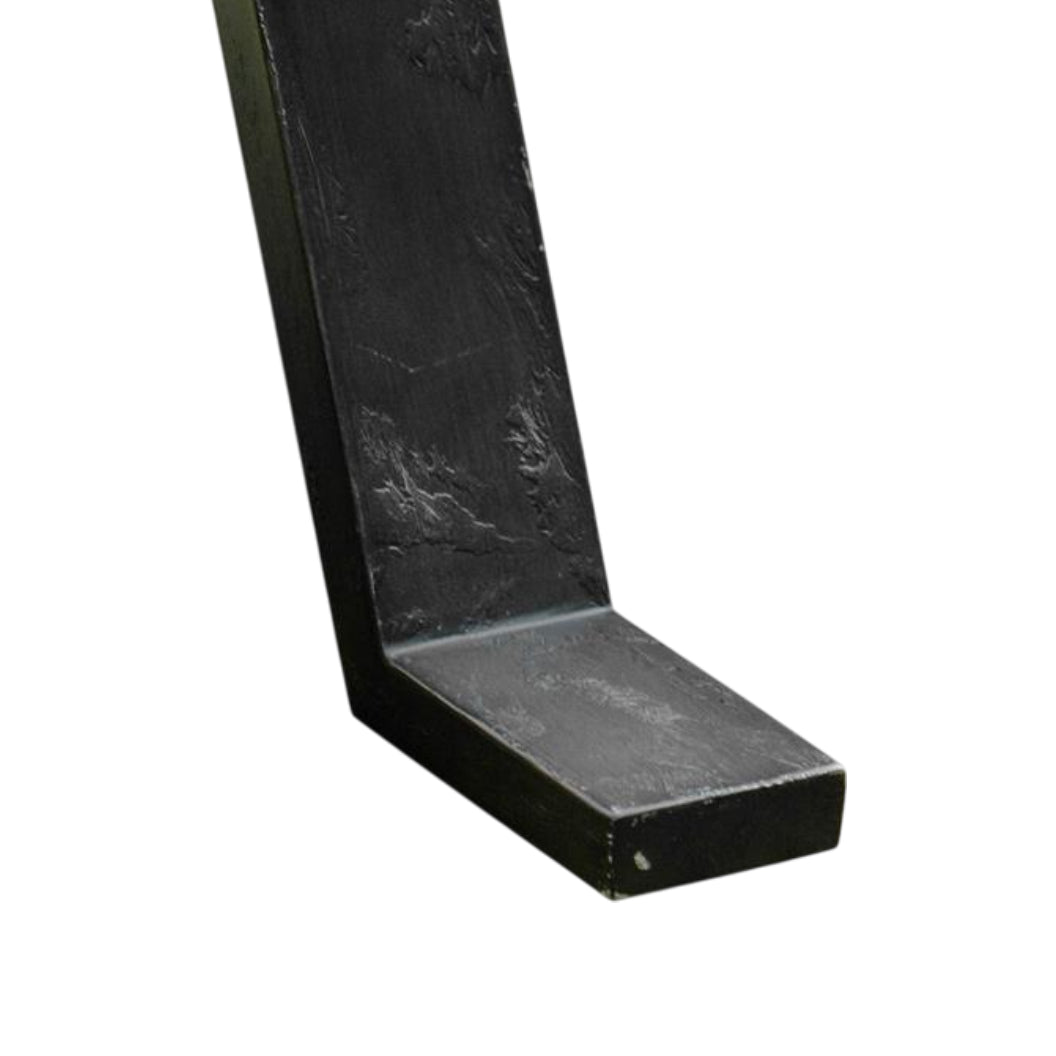 Table de bout en verre trempé, en bois et métal rustique - Sawyer