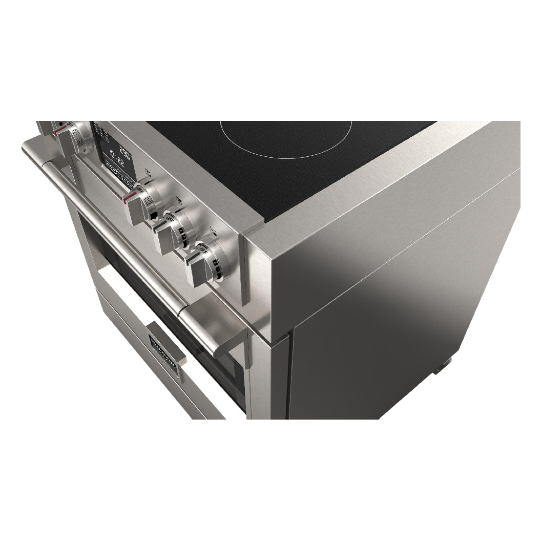 Cuisinière à induction Sofia 30 po, 4,4 pi³ Inox - Série 600 avec convection véritable