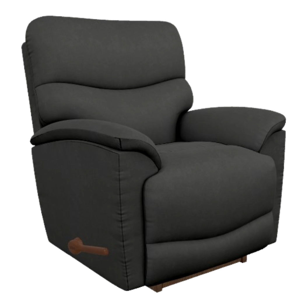 Fauteuil berçant et inclinable aspect cuir noir - Trouper