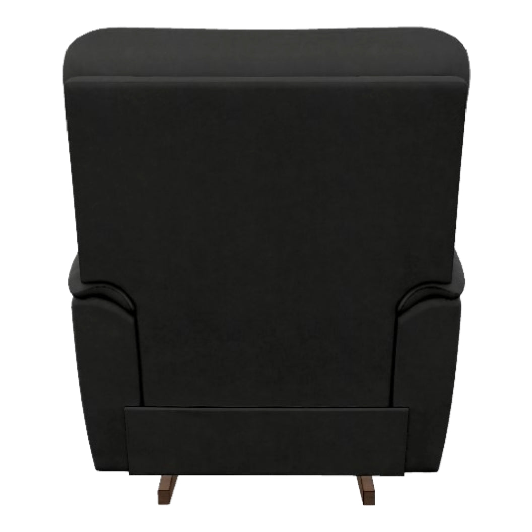 Fauteuil berçant et inclinable aspect cuir noir - Trouper