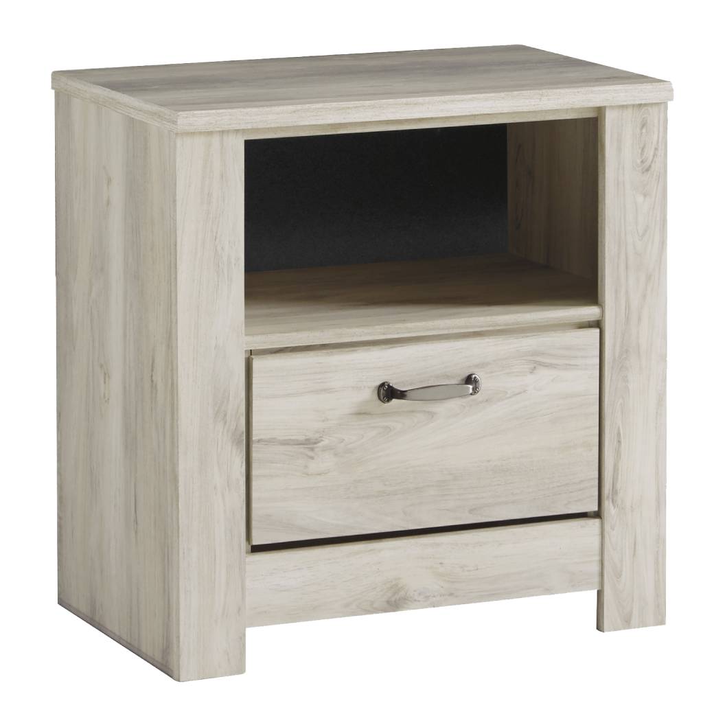 Table de chevet Blanc en bois - Bellaby