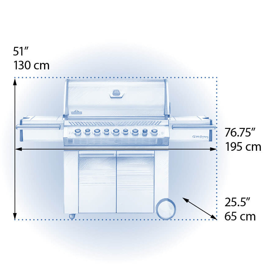 Barbecue au gaz naturel 99 000 BTU - Héritage Prestige® PRO 665 RSIB