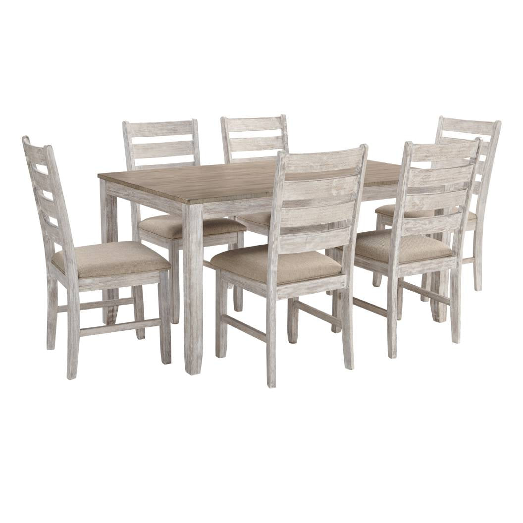 Ensemble de salle à manger avec 6 places rembourrées - Skempton
