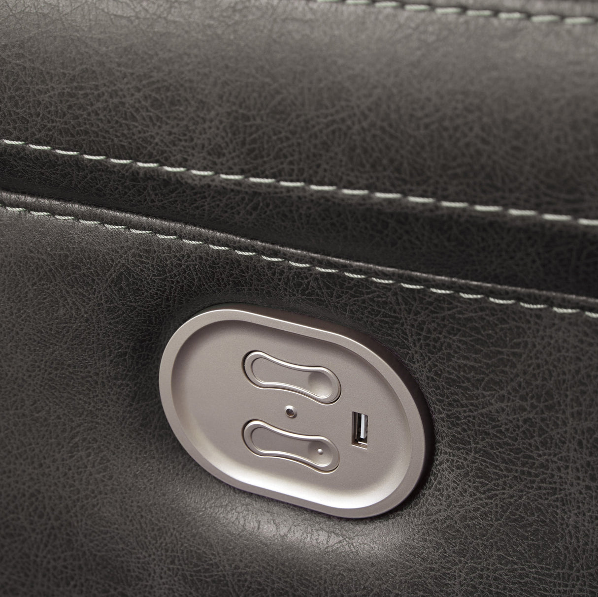 Sofa motorisé en tissu gris foncé - Erlangen