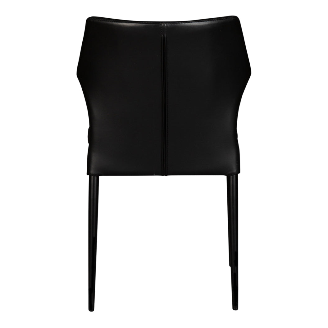 Chaise de salle à manger rembourrée en cuir matelassé - Gabriella