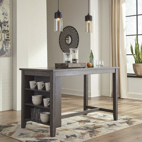 Table de salle à manger style bistro en bois gris - Caitbrook