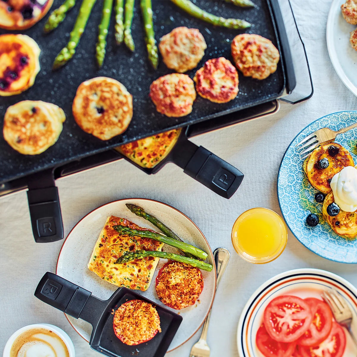 Ensemble à raclette électrique réversible