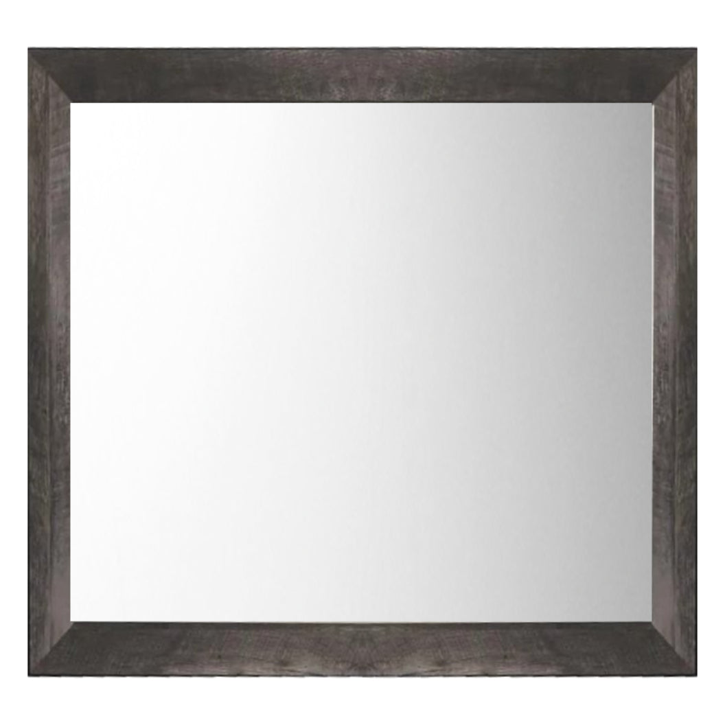 MIroir de bureau en bois/placage gris rustique - Wynnlow