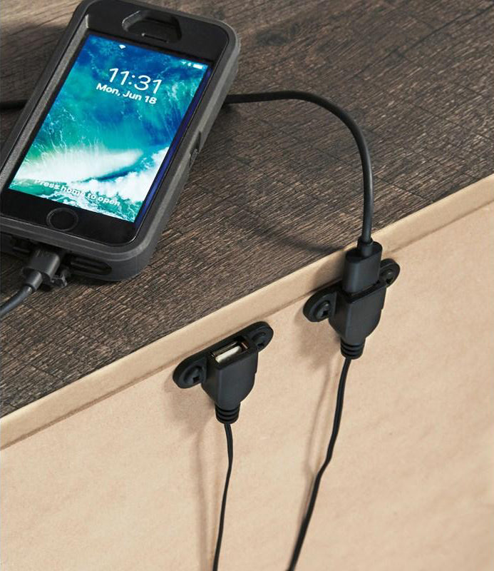 Table de chevet Gris en bois - Wynnlow