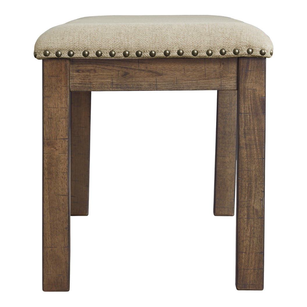 Banc de salle à manger en bois avec assise rembourrée - Moriville