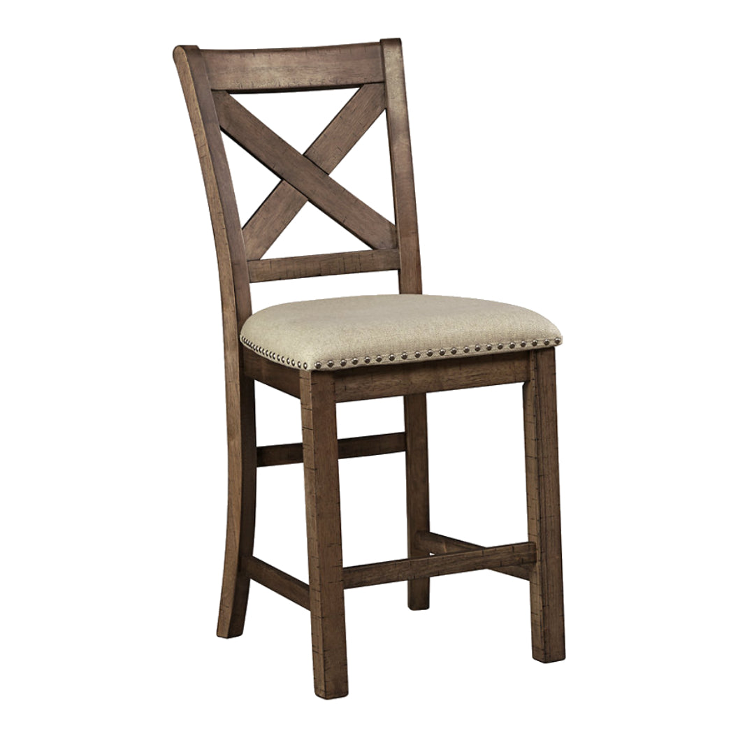 Ensemble de 2 tabourets de bar rembourrés - Moriville