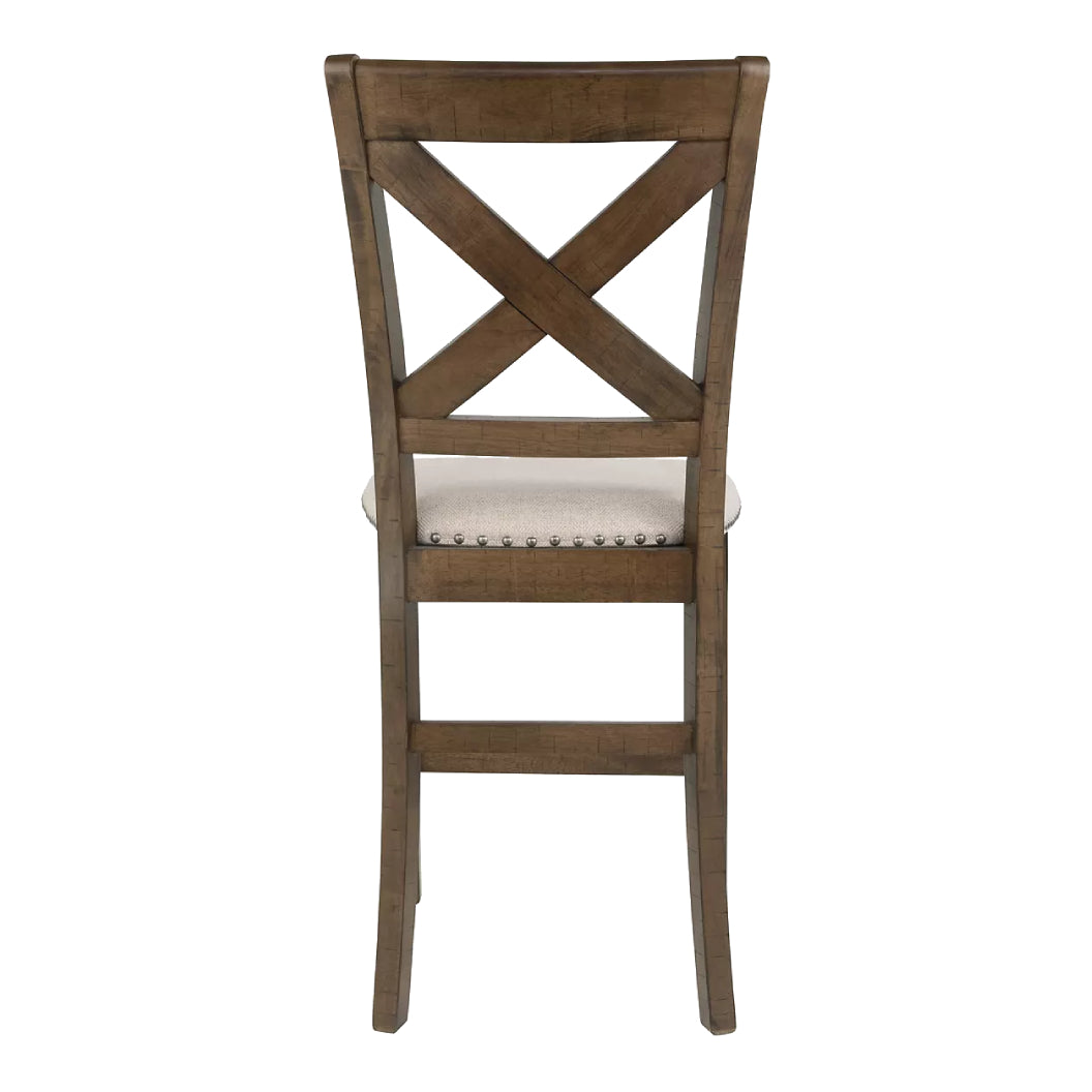 Ensemble de 2 tabourets de bar rembourrés - Moriville