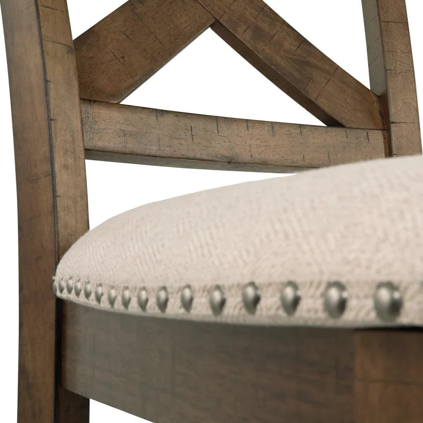 Ensemble de 2 tabourets de bar rembourrés - Moriville