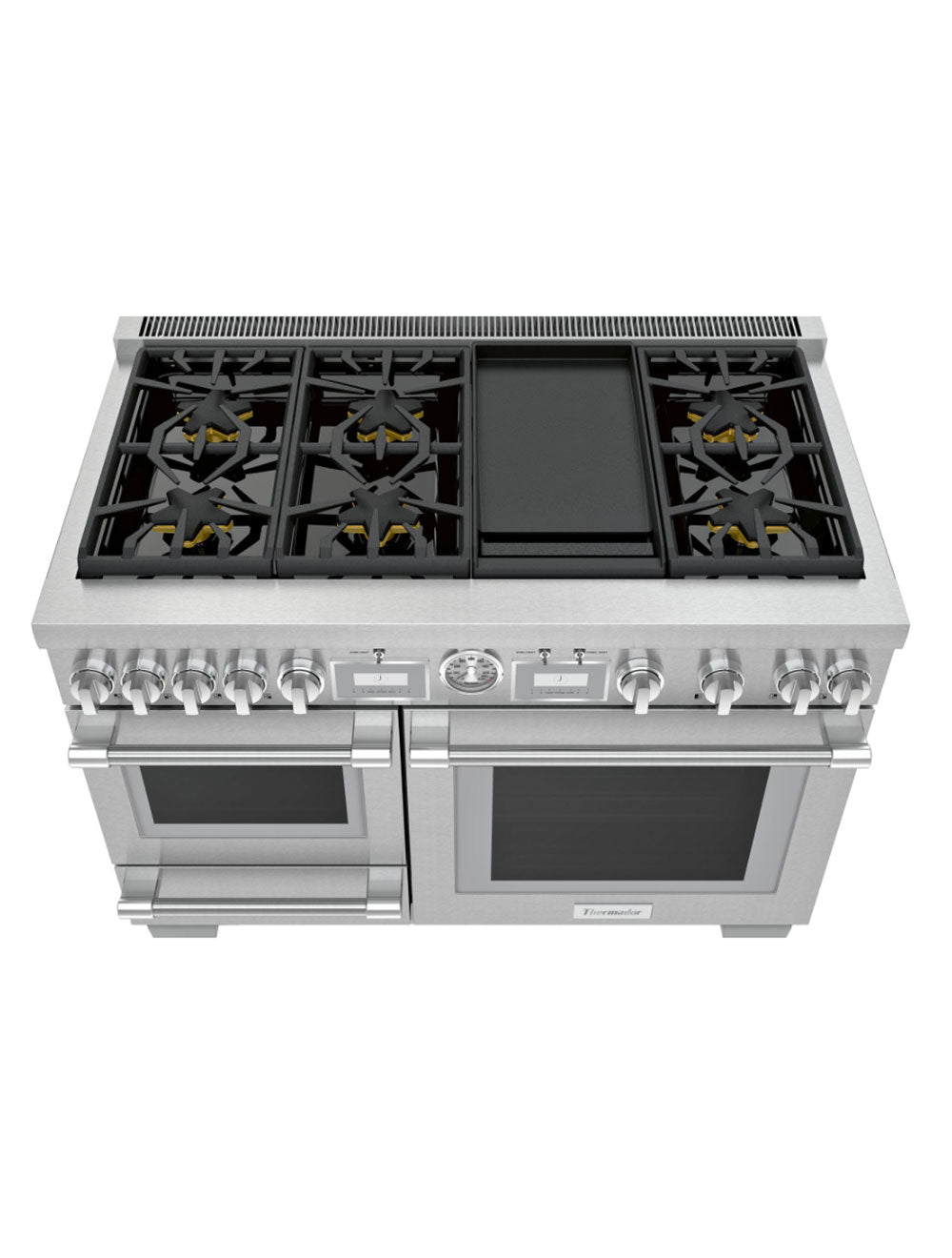 Cuisinière biénergie autoportante 48 po. Inox