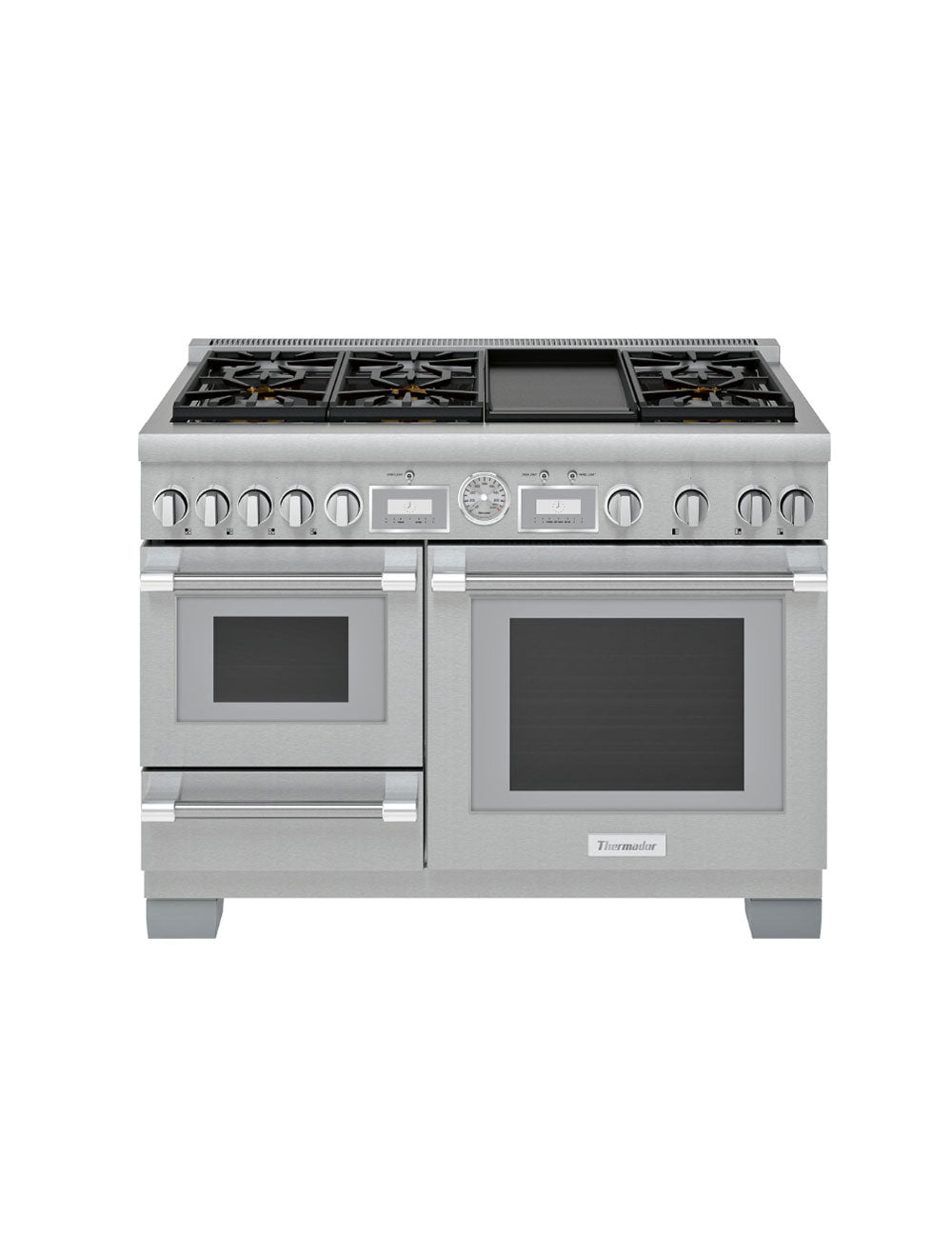 Cuisinière biénergie autoportante 48 po. Inox