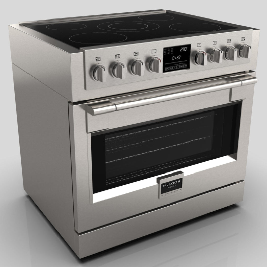 Cuisinière à induction 36 po, 5,7 pi³ Inox - Sofia Pro avec 5 zones