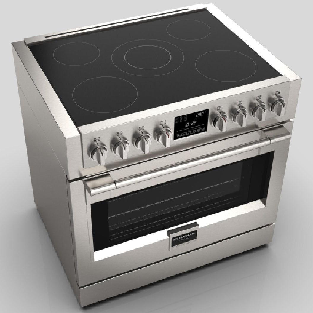 Cuisinière à induction 36 po, 5,7 pi³ Inox - Sofia Pro avec 5 zones