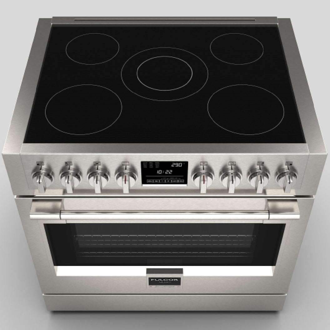 Cuisinière à induction 36 po, 5,7 pi³ Inox - Sofia Pro avec 5 zones
