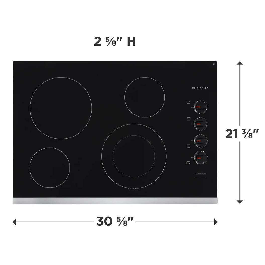 Plaque de cuisson encastrable 30 po, à 4 zones