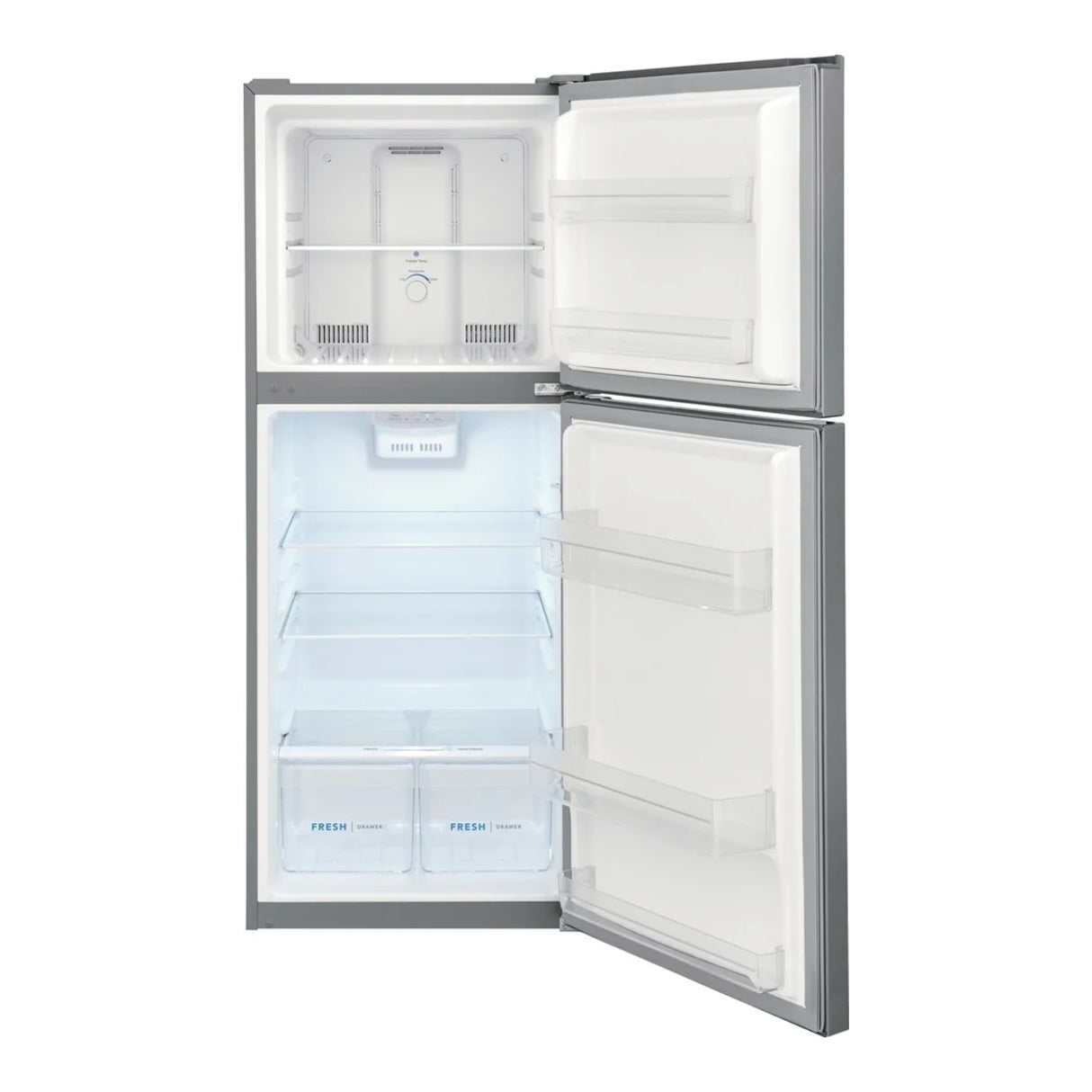 Réfrigérateur congélateur supérieur 24 po, 12 pi³ Inox