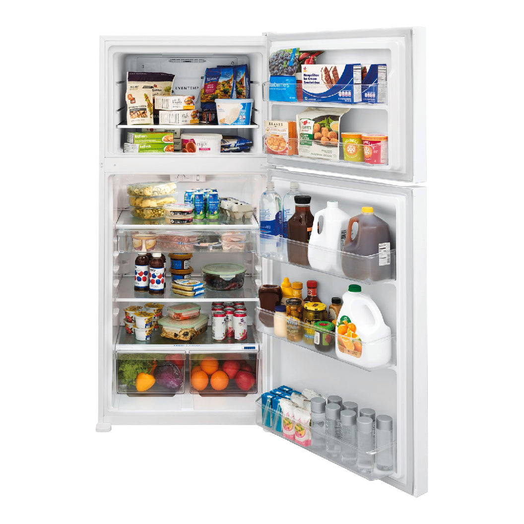 Réfrigérateur à congélateur supérieur 30 po, 20 pi³ Blanc avec Eventemp™