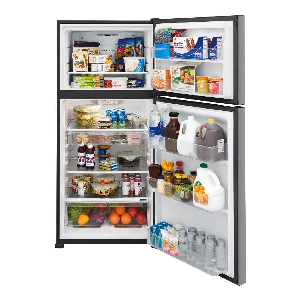 Réfrigérateur à congélateur supérieur 30 po, 20 pi³ Inox avec EvenTemp™