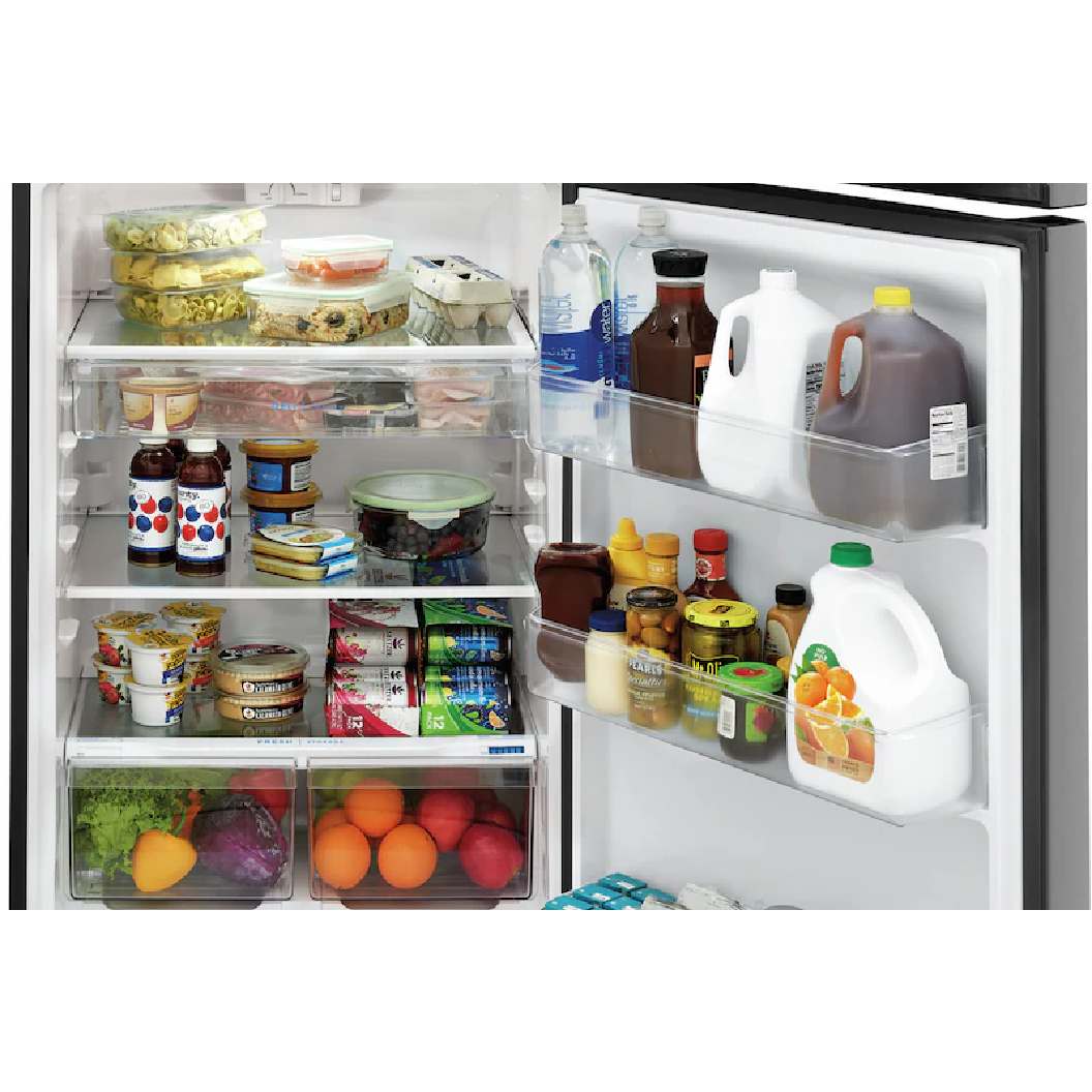 Réfrigérateur à congélateur supérieur 30 po, 20 pi³ Inox avec EvenTemp™