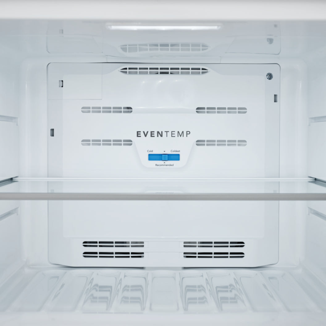 Réfrigérateur à congélateur supérieur 30 po, 20 pi³ Inox avec EvenTemp™
