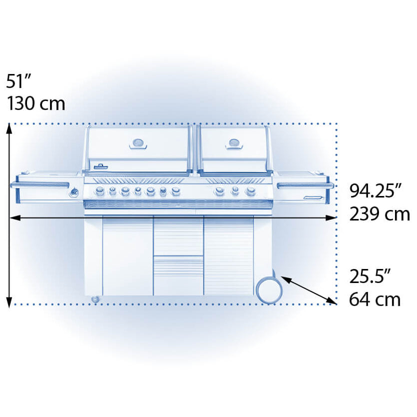Barbecue au gaz naturel - Prestige PRO 825 RSBI