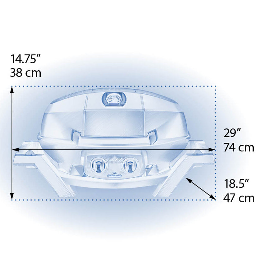 Barbecue au gaz naturel portatif 12 000 BTU - TravelQ™ PRO285