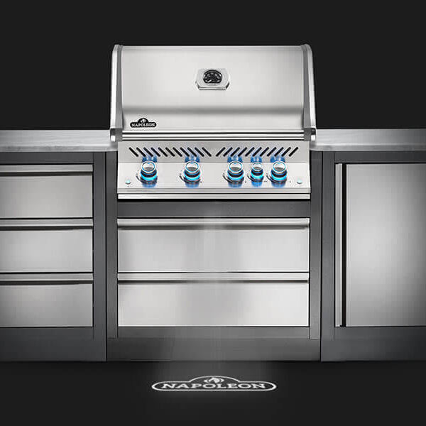 Barbecue au gaz naturel encastrable 66 000 BTU - Prestige® PRO 500 RB