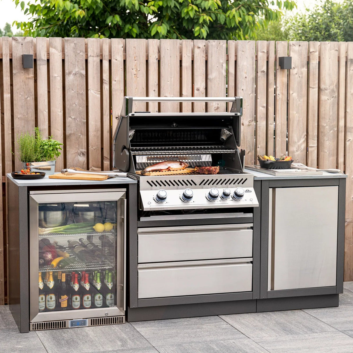 Barbecue au gaz naturel encastrable 66 000 BTU - Prestige® PRO 500 RB