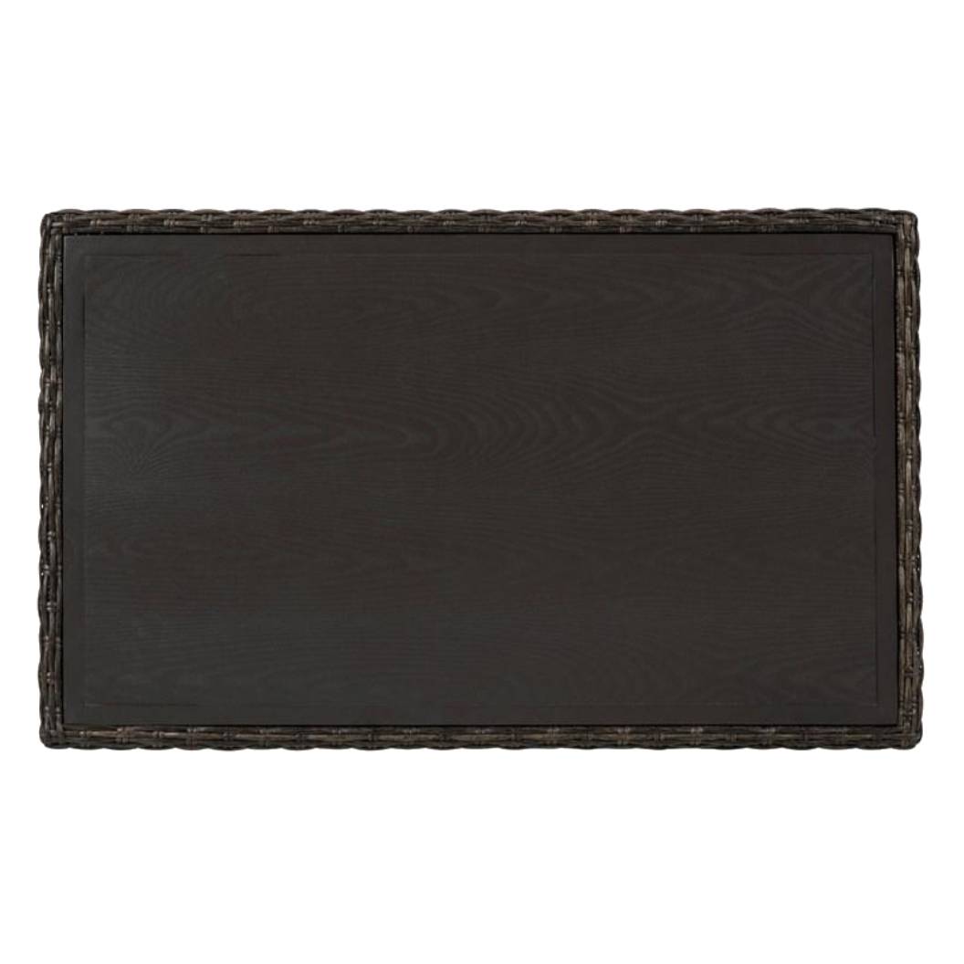 Table basse extérieure en résine brune foncée - Grasson Lane